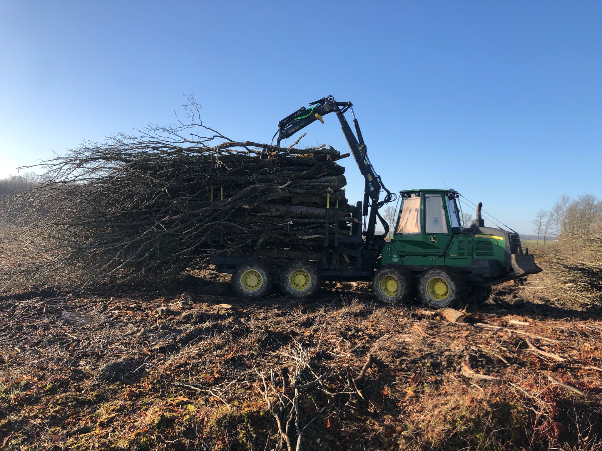 Débardage forestier